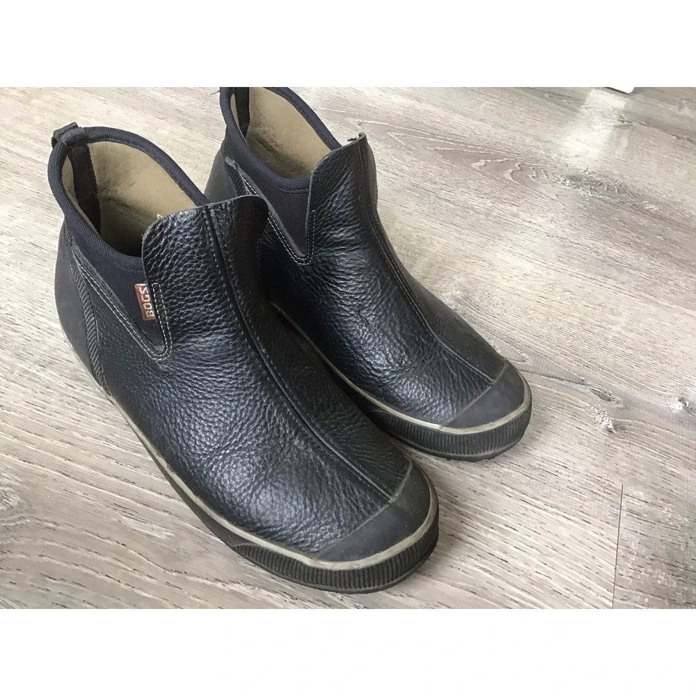 Bogs Charlotte Womens Size 9 Winter Snow Boots Black Ankle Boot 52027